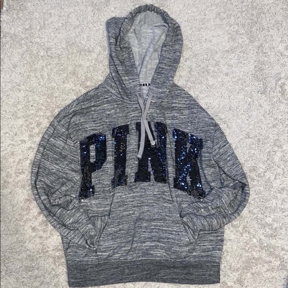 Pink Sequin Sweatshirt